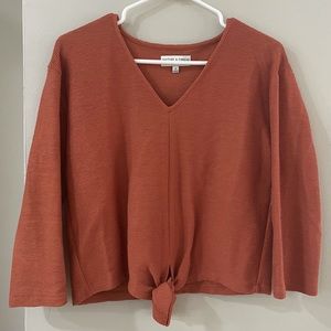 Madewell Tie-Front Sweater